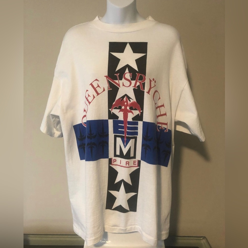 90’s Queensryche “Empire Tour” Shirt GIANT -TEE JAYS MADE IN USA 🇺🇸 SIZE XL